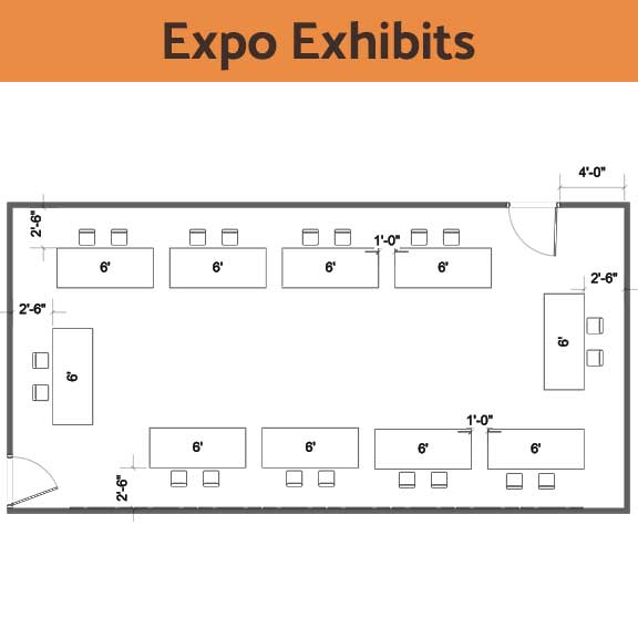 Expo exhibits style room setup