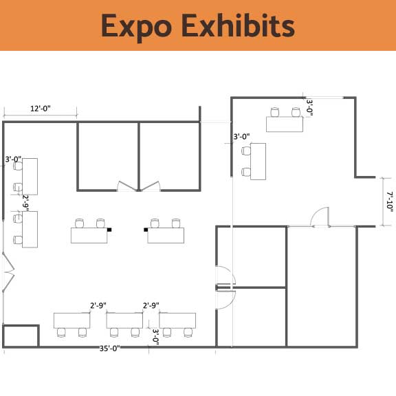 Expo Exhibits style room setup