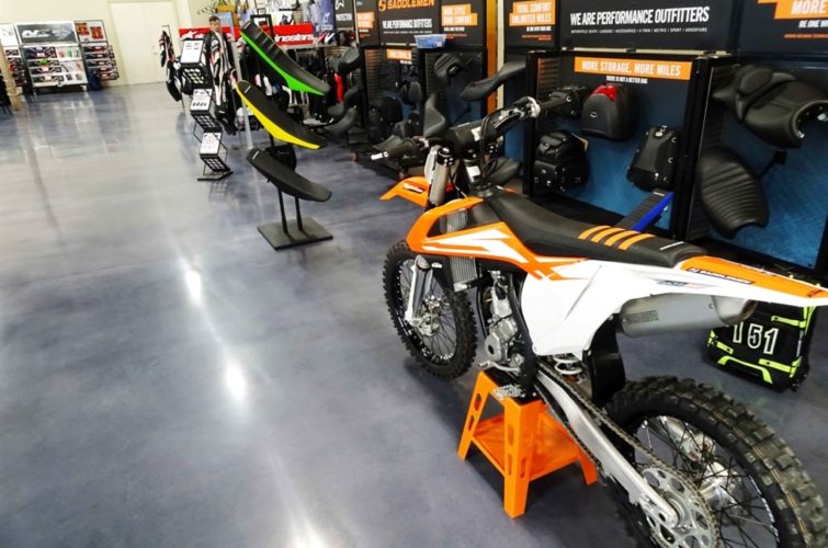 exhibiting motorcycle, saddles, and other equipment at Super Show Expo
