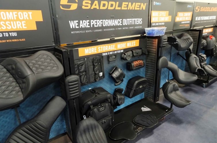 exhibiting motorcycle saddles at Super Show Expo