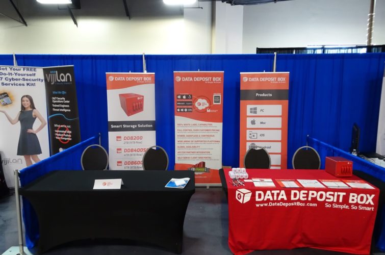 booth set up at tech expo