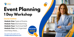 Event Planning 1 Day Workshop in El Monte, CA